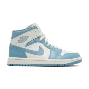 Femme Air Jordan 1 Mid University Blue UNC (2022) Bleu BQ6472 141