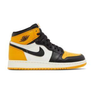 Air Jordan 1 Retro High OG Baskets à bout jaune Orange 555088 711