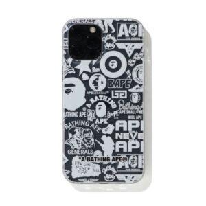 Coque de protection BAPE Ape Classic iPhone 12/12 Pro Case Transparent transparent 513782