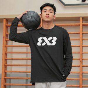 T-shirt Ehot 3X3 League Noir-Blanc Manches Longues 512825