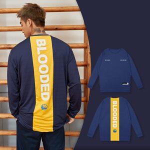 Ehot Blooded Warriors T-shirt à manches longues bleu marine 515848