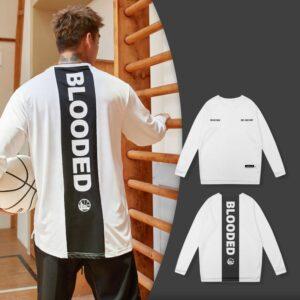 T-shirt Ehot Blooded Warriors Blanc Manches Longues 515783