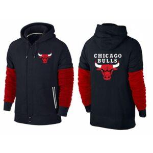 Sweat à capuche noir avec logo Ehot Bulls 515017