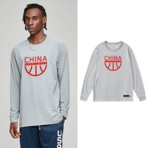 T-shirt Ehot Chine Gris Manches Longues 512914