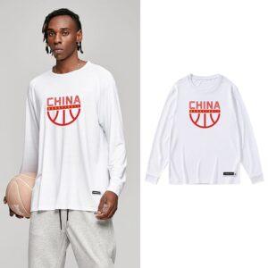 T-shirt Ehot Chine Blanc Manches Longues 512890
