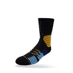 Chaussettes de sport Ehot Constellation Noir-Jaune Crew Chaussettes 505261