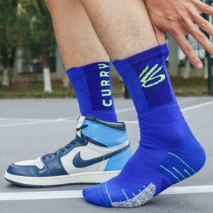 Chaussettes de sport Ehot Curry Bleu-Vert Quarter Chaussettes Gris 503209