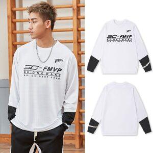 T-shirt Ehot Curry MVP Blanc Manches Longues 510657