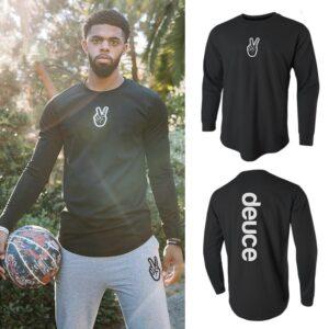 T-shirt Ehot Deuce Noir Manches Longues 510688