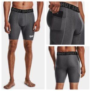 Collants shorts Ehot Collants courts gris 516368