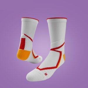 Chaussettes de sport Ehot Mamba White Quarter Socks 503002