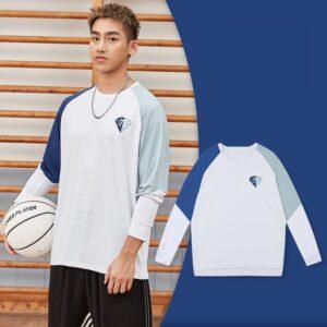 Ehot NBA 75th T-shirt à manches longues bleu bleu 510105