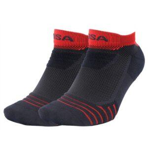 Chaussettes de sport Ehot Professional Chaussettes basses noires-rouges 509839