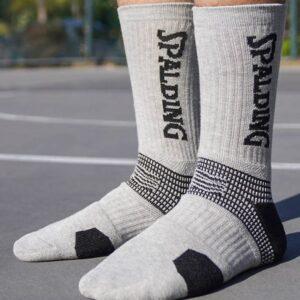 Chaussettes de sport Ehot Spalding Wave Grey Crew Socks 504086