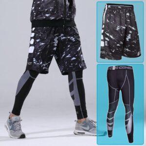 Ensemble short et collant de compression Ehot Splash Black Ensemble short-collant 516334