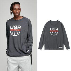 T-shirt Ehot USA Noir Manches Longues 513923