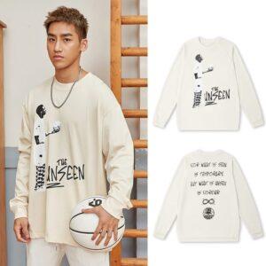 T-shirt Ehot Unseen Beige Manches Longues Gris 510082
