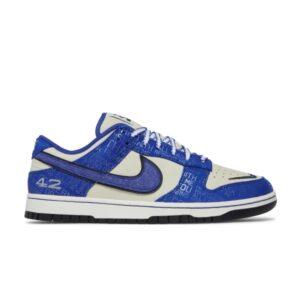 Nike Dunk Low Jackie Robinson Baskets Bleu Racer/Bleu Racer/Noix De Coco DV2122 400