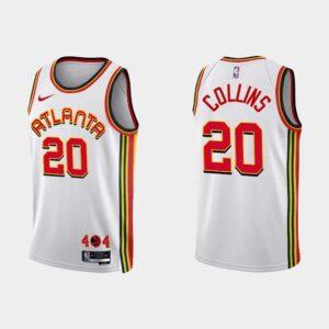 2022-23 Atlanta Hawks #20 John Collins Association Edition Maillot de basket-ball blanc 518057