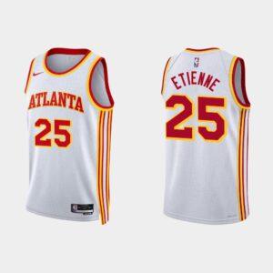 Maillot de basket-ball Atlanta Hawks 2022-23 #25 Tyson Etienne Association Maillot blanc 520150