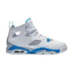 Air Jordan Flight Club 91 BG Blanc Photo Bleu 555472 104