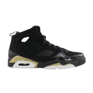 Air Jordan Flight Club 91 Noir Métallisé Or 555475 031