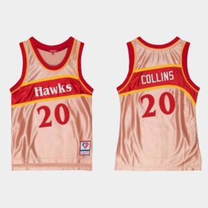Maillot d'or rose du 75e anniversaire des Hawks d'Atlanta # 20 John Collins 529837