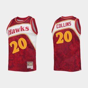 Atlanta Hawks # 20 John Collins Lunar New Year Limited Maillot de basket-ball rouge 530131