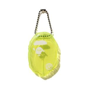 BAPE Ape Head Étui à monnaie transparent jaune jaune 530511