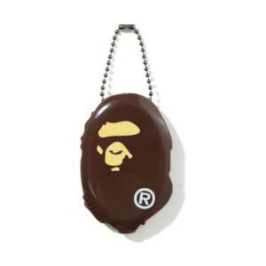 Étui à monnaie BAPE Ape Head Marron Marron 530517