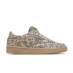 Eames Office x Reebok Club C 85 Baskets à pois Blanc GY1069