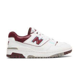 New Balance 550 Baskets Bordeaux Turquoise Vert BB550WBG