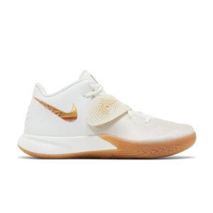 Nike Kyrie Flytrap 3 Blanc Métallique Or Gomme Blanc BQ3060 105