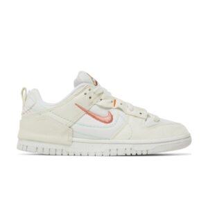 Baskets Wmns Nike Dunk Low Disrupt 2 Pale Ivory Pale Ivory/Light Madder Root/Sail/Venise DH4402 100