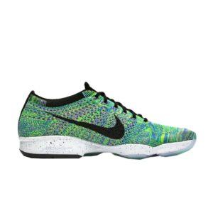 Wmns Nike Zoom Flyknit Agility Potion Baskets Bleu 698616 503