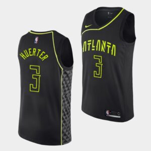 Maillot de basket-ball 2018-19 Atlanta Hawks # 3 Kevin Huerter City Jersey 543210