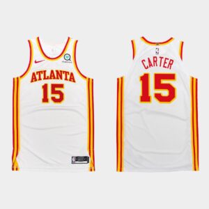 Maillot de basket-ball 2020-21 Atlanta Hawks #15 Vince Carter White Association Jersey 543181