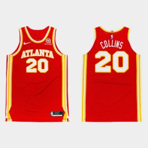 Maillot de basket-ball 2020-21 Atlanta Hawks #20 John Collins Icon Maillot rouge 545953