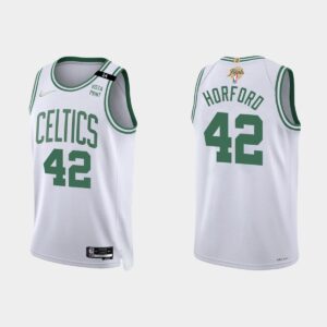 Maillot de basket-ball des Boston Celtics de la finale de la NBA 2022 #42, maillot blanc de l'association Al Horford, jaune, 551079