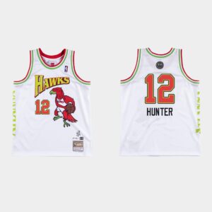 Atlanta Hawks # 12 De'Andre Hunter BR Remix Future Maillot Blanc 536516