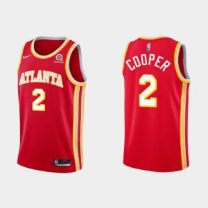 Atlanta Hawks #2 Sharife Cooper Icon Maillot de basket-ball rouge 537494