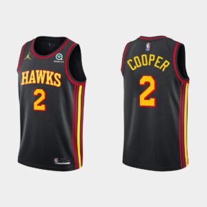 Atlanta Hawks #2 Sharife Cooper Statement Maillot de basket-ball noir 537034