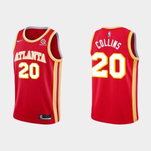 Maillot Atlanta Hawks #20 John Collins Red Icon Edition Marron 550329