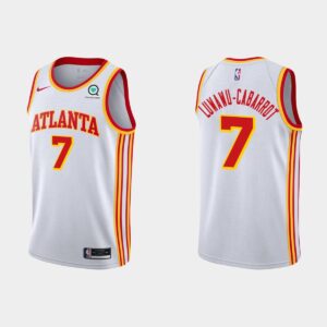 Atlanta Hawks # 7 Timothe Luwawu-Cabarrot Association Maillot blanc Maillot de basket-ball Noir 536480