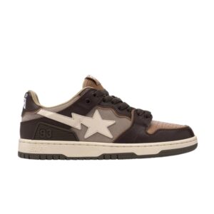 Baskets BAPE Sk8 Sta #13 Beige Blanc 1I70191004 BEI