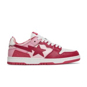 BAPE Sk8 Sta #2 ABC Camo Baskets – Rouge 1I30191006 ROUGE