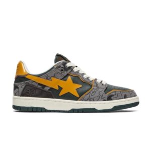 BAPE Sk8 Sta Low Baskets camouflage vert noir 1H80191007 GRN