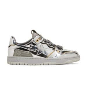 Baskets argentées Hajime Sorayama x BAPE Sk8 Sta 1H73191918