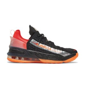 Nike LeBron 18 GS Noir Crimson Volt CW2760 009