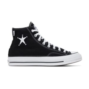 Stussy x Converse Chuck 70 High Baskets noires Blanc A01765C